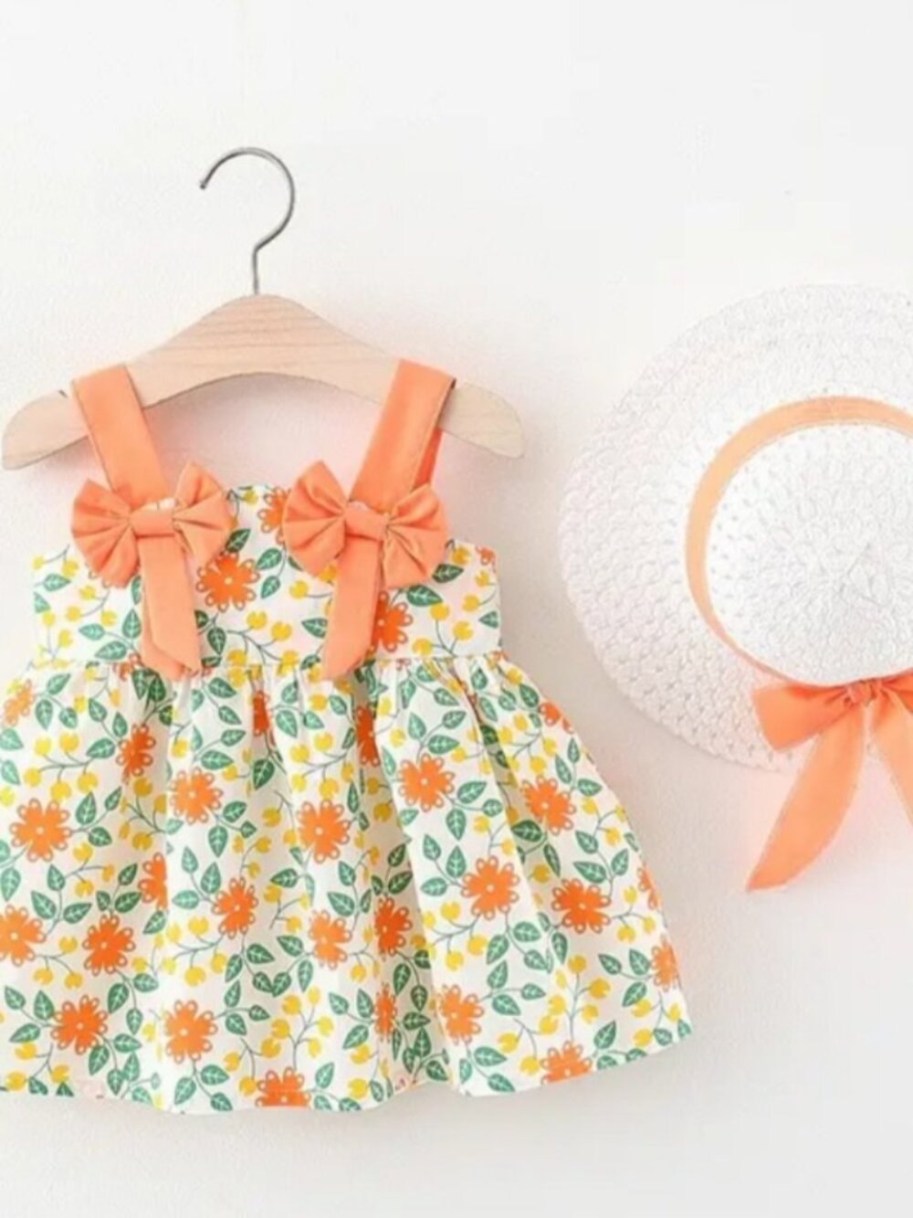 2pcs/Set Floral Baby Dress Summer Fashion Toddler Children'S Clothing
